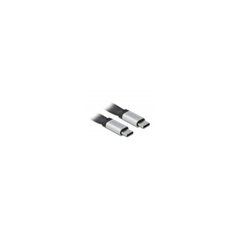 Delock - USB kabel - 24 pin USB-C (M) do 24 pin USB-C (M) - USB 3.2 Gen 2 - 3 A - 22 cm - černá, stříbrná
