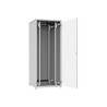 Solarix LC-50 - Rozvaděč stojanový skříň - 800x800, skleněné dveře - RAL 7035, šedá - 33U - 19"