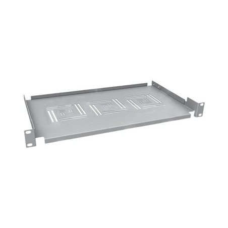Solarix UP-02-G - Police skříně - 250 mm - přední montáž - šedá, RAL 7035 - 1U - 19"