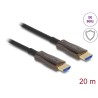 Delock - High Speed - HDMI kabel - HDMI s piny (male) do HDMI s piny (male) - 20 m - hybridní med/optické vlákno - cerná