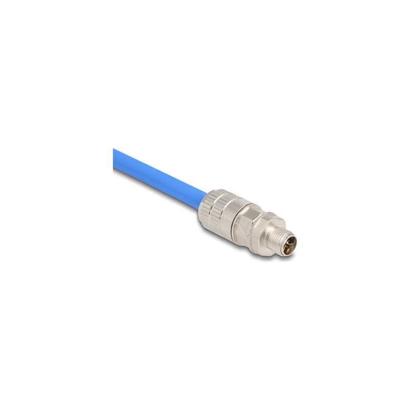 Delock - Sítový konektor - 8 pin M12-X (M) - CAT 6a - IEEE 802.3an