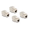 Delock - Modul - CAT 6a - STP - RJ-45 - bílá (balení 4)
