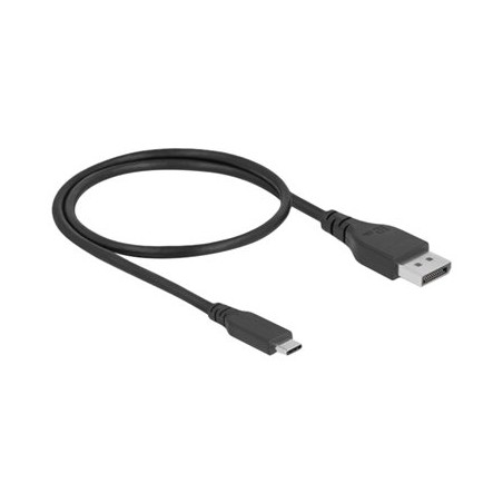 Delock - Kabel adaptéru - 24 pin USB-C (M) do DisplayPort (M) - DisplayPort 1.4 - 50 cm - podpora 8K60Hz (7680 x 4320) - černá