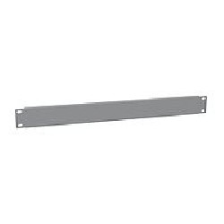 Solarix - Slepý panel pro regál - šedá, RAL 7035 - 1U - 19"