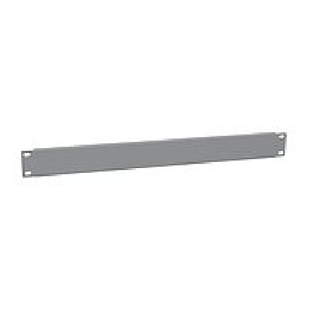 Solarix - Slepý panel pro regál - šedá, RAL 7035 - 1U - 19"