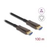 Delock - High Speed - HDMI kabel - HDMI s piny (male) do HDMI s piny (male) - 100 m - hybridní med/optické vlákno - cerná