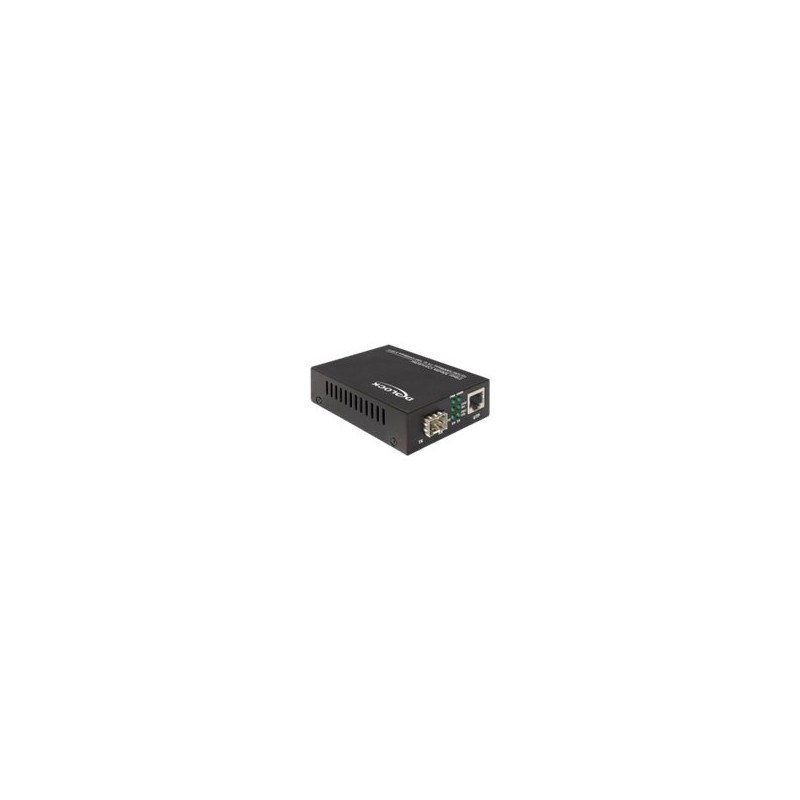 Delock Delock Media Converter 10/100/1000Base-T to 100/1000Base-X SFP - Konvertor médií s optickými vlákny - 1GbE - 10Base-T