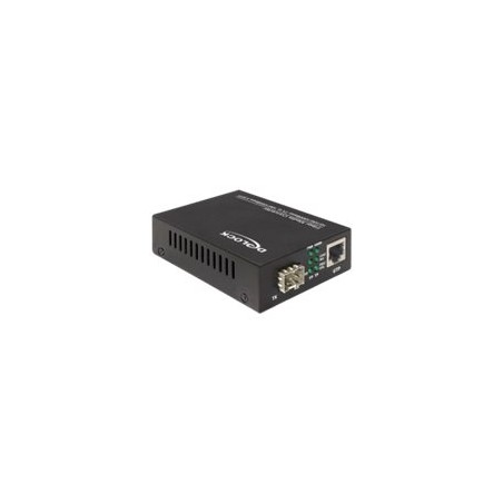 Delock Delock Media Converter 10/100/1000Base-T to 100/1000Base-X SFP - Konvertor médií s optickými vlákny - 1GbE - 10Base-T