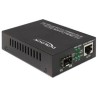 Delock Gigabit Ethernet Media Converter - Konvertor médií s optickými vlákny - 1GbE - 10Base-T, 100Base-TX, 1000Base-T