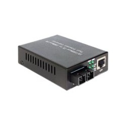 Delock - Konvertor médií s optickými vlákny - 100Mb LAN - 10Base-T, 100Base-FX, 100Base-TX - RJ-45 / SC několik režimů - až 2