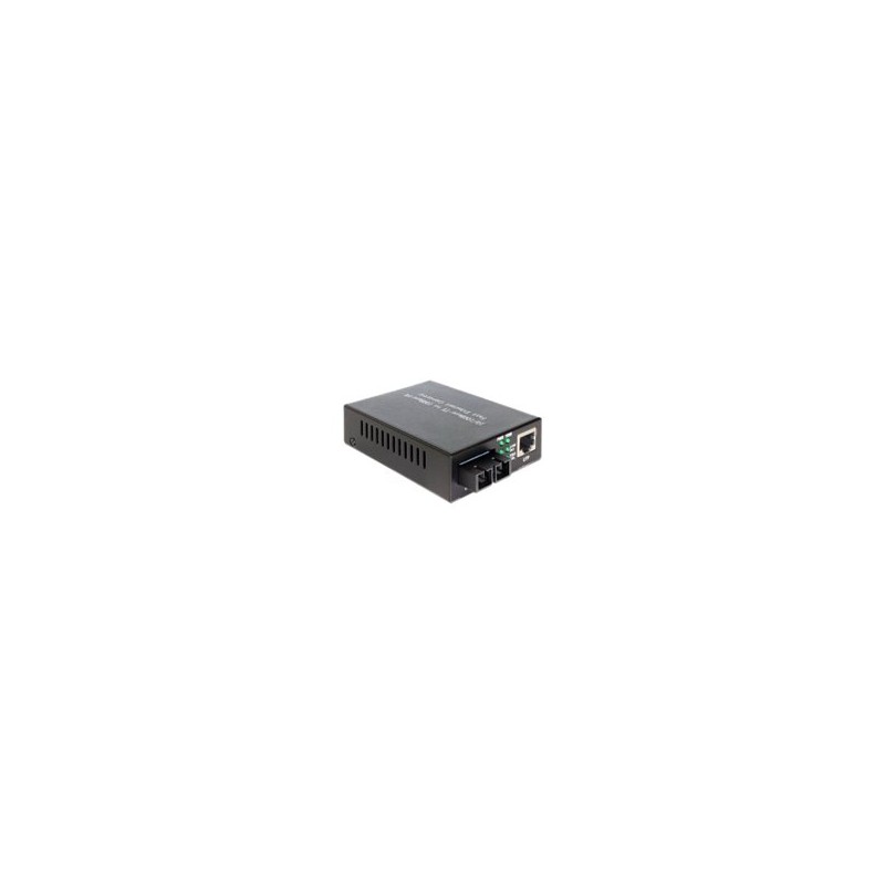 Delock - Konvertor médií s optickými vlákny - 100Mb LAN - 10Base-T, 100Base-FX, 100Base-TX - RJ-45 / SC několik režimů - až 2