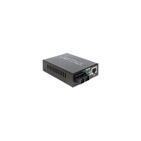Delock - Konvertor médií s optickými vlákny - 100Mb LAN - 10Base-T, 100Base-FX, 100Base-TX - RJ-45 / SC několik režimů - až 2