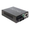 Delock - Konvertor médií s optickými vlákny - 100Mb LAN - 10Base-T, 100Base-FX, 100Base-TX - RJ-45 / SC několik režimů - až 2
