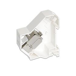 Delock Keystone Mounting for DIN rail - Montážní sada kolejnice DIN - bílá