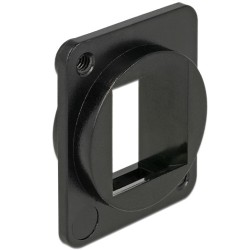 Delock Keystone Mounting 1 Port for D-type - Zásuvka - černá - 1 souprava - 1 port
