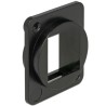 Delock Keystone Mounting 1 Port for D-type - Zásuvka - černá - 1 souprava - 1 port