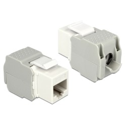 Delock Keystone module - Modul - CAT 6 - UTP - RJ-45 - bílá