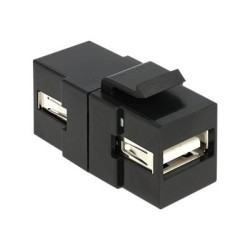 Delock Keystone module - Konektor keystone - USB Type A - černá