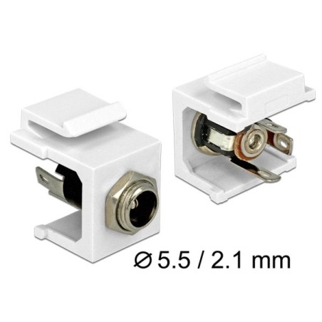 Delock - Modul - napájecí DC jack 5,5 mm (ID: 2,1 mm)