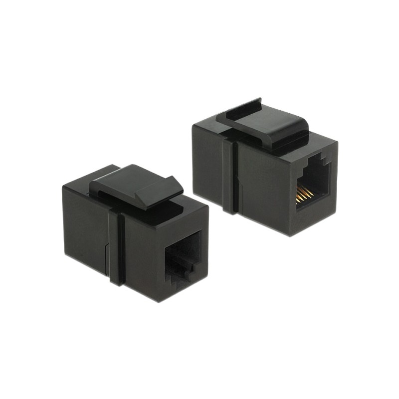 Delock Keystone module - Modul - CAT 3 - RJ-12 - černá