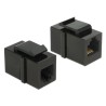 Delock Keystone module - Modul - CAT 3 - RJ-12 - černá