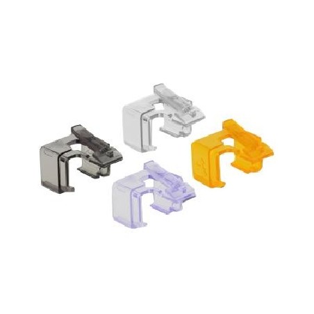 Delock Repair Clip Set 2 - Svorka pro opravu síťového konektoru - černá, oranžová, fialová, průhledná (balení 40)
