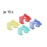Delock Repair Clip Set 1 - Svorka pro opravu síťového konektoru - modrá, žlutá, červená, zelená (balení 40)