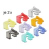 Delock RJ45 Repair Clip Starter Set - Svorka pro opravu síťového konektoru - rozmanité barvy (balení 16)