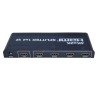 PremiumCord HDMI splitter 1-4 portů kovový s napájecím adaptérem, 3D, FULL HD