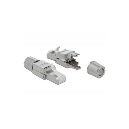 Delock - Síťový konektor - RJ-45 (M) - STP - CAT 6a