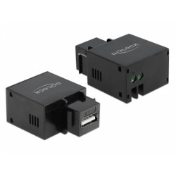 Delock Keystone module - Modul - USB nabíjení - cerná