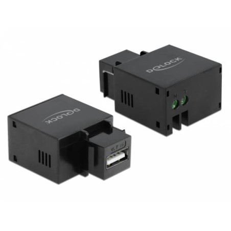 Delock Keystone module - Modul - USB nabíjení - cerná