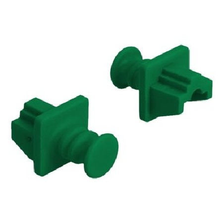 Delock for RJ45 - Krytka proti prachu - zelená (balení 10)