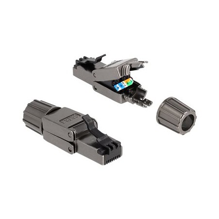 Delock - Síťový konektor - RJ-45 (M) - STP - CAT 8.1