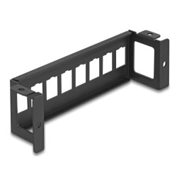 Delock - Patch panel (záslepný) (horizontální) - klíc - povrchová montáž - cerná - 8 portu