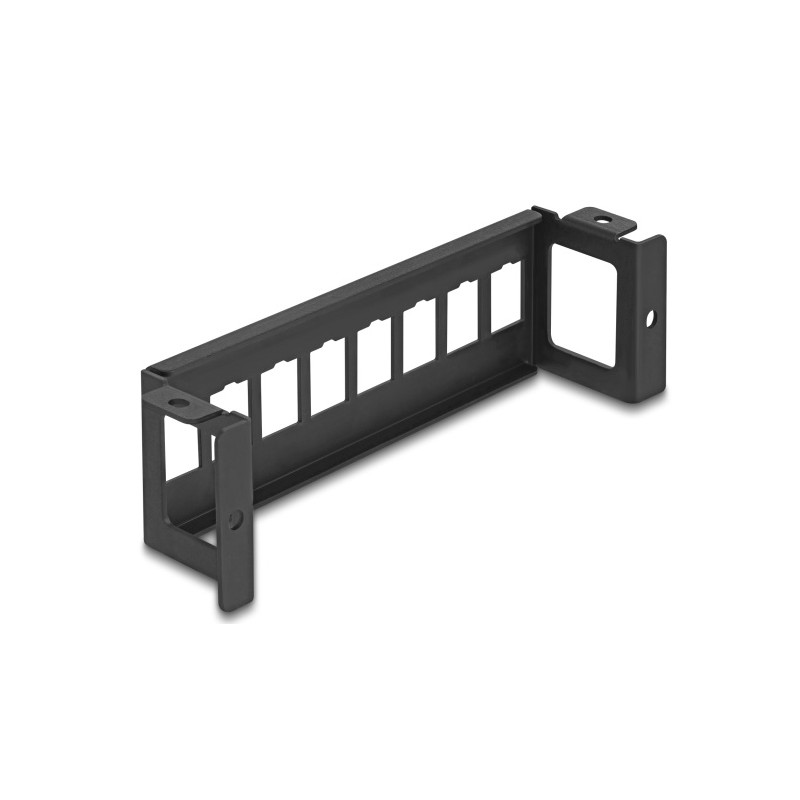 Delock - Patch panel (záslepný) (horizontální) - klíc - povrchová montáž - cerná - 8 portu