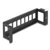 Delock - Patch panel (záslepný) (horizontální) - klíc - povrchová montáž - cerná - 8 portu