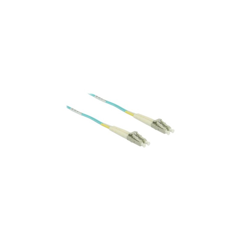 Delock - Síťový kabel - multirežim LC (M) do multirežim LC (M) - 2 m - 1.8 mm - optické vlákno - 50 / 125 mikron - OM3 - vodě