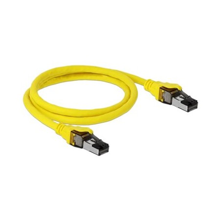Delock - Síťový kabel - RJ-45 (M) do RJ-45 (M) - 1 m - SFTP, PiMF - CAT 8.1 - neobsahuje halogen, provedení bez hrbolků, licna