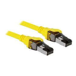Delock - Síťový kabel - RJ-45 (M) do RJ-45 (M) - 2 m - SFTP, PiMF - CAT 8.1 - neobsahuje halogen, provedení bez hrbolků, licna