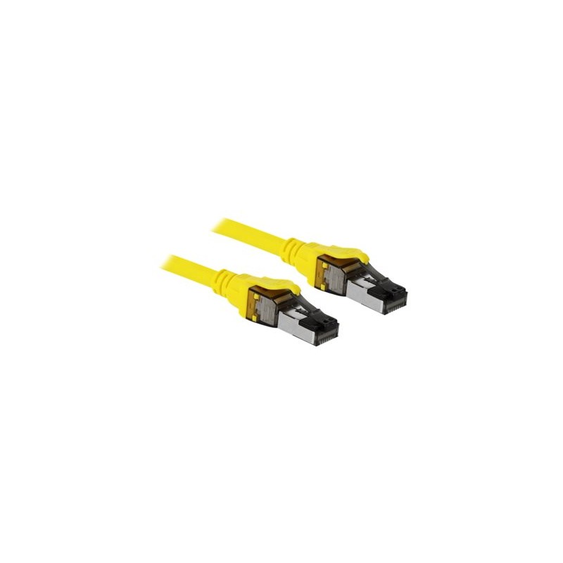 Delock - Síťový kabel - RJ-45 (M) do RJ-45 (M) - 2 m - SFTP, PiMF - CAT 8.1 - neobsahuje halogen, provedení bez hrbolků, licna