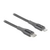 Delock - Kabel Lightning - 24 pin USB-C s piny (male) do Lightning s piny (male) - 2 m - šedá