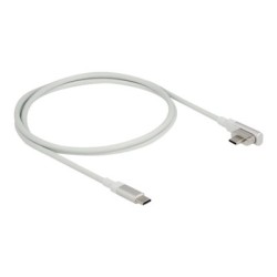 Delock - USB kabel - 24 pin USB-C (M) úhel, magnetický do 24 pin USB-C (M) - USB 3.2 Gen 2 / Thunderbolt 3 - 1.2 m - USB