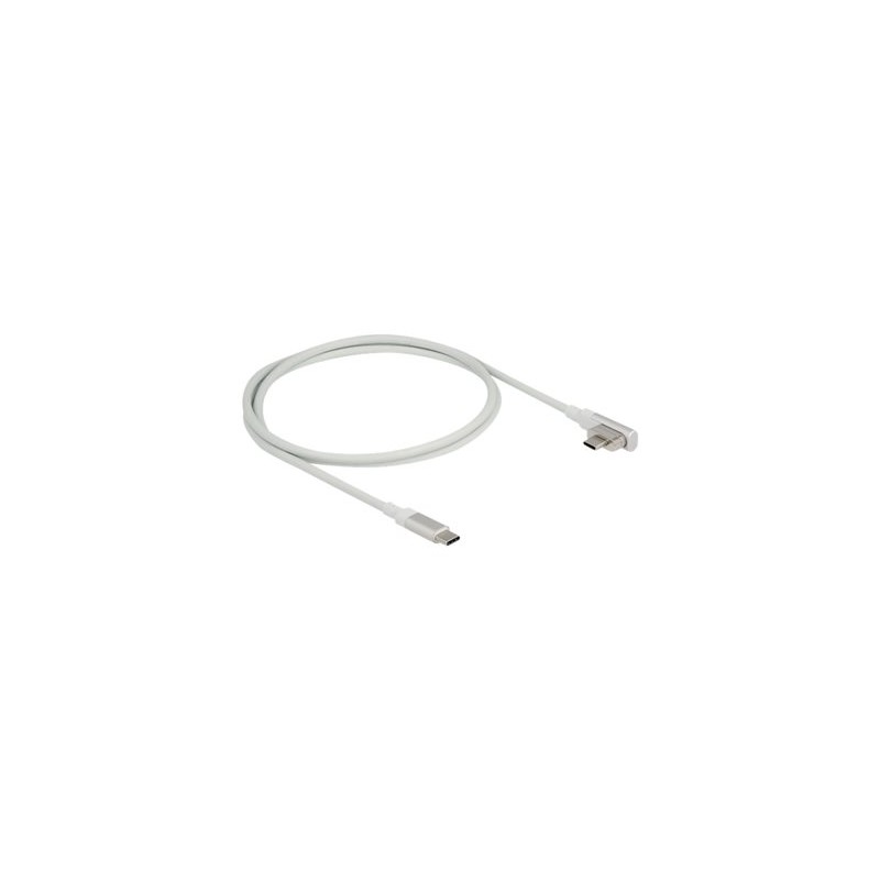 Delock - USB kabel - 24 pin USB-C (M) úhel, magnetický do 24 pin USB-C (M) - USB 3.2 Gen 2 / Thunderbolt 3 - 1.2 m - USB