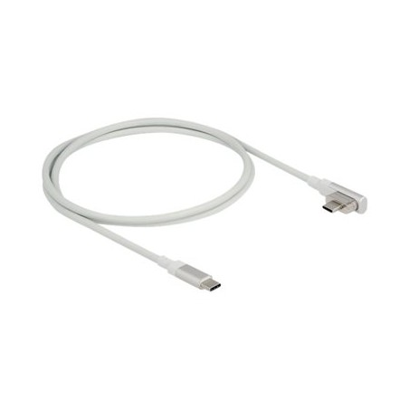 Delock - USB kabel - 24 pin USB-C (M) úhel, magnetický do 24 pin USB-C (M) - USB 3.2 Gen 2 / Thunderbolt 3 - 1.2 m - USB