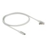 Delock - USB kabel - 24 pin USB-C (M) úhel, magnetický do 24 pin USB-C (M) - USB 3.2 Gen 2 / Thunderbolt 3 - 1.2 m - USB