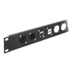 Delock D-Type Module USB 2.0 Type-A female to terminal block - Prichycení talíre modulárního zarízení - montáž na panel - USB