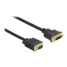 Delock - Kabel adaptéru - jeden spoj - DVI-I (F) do HD-15 (VGA) (M) - 1 m - krídlové šrouby - cerná