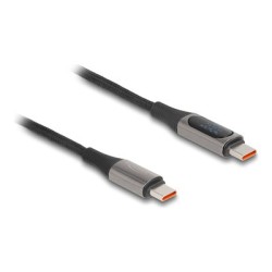 Delock - USB kabel - 24 pin USB-C (M) do 24 pin USB-C (M) vcetne indikace napájení - USB 2.0 - 20 V - 5 A - 2 m - podpora Power