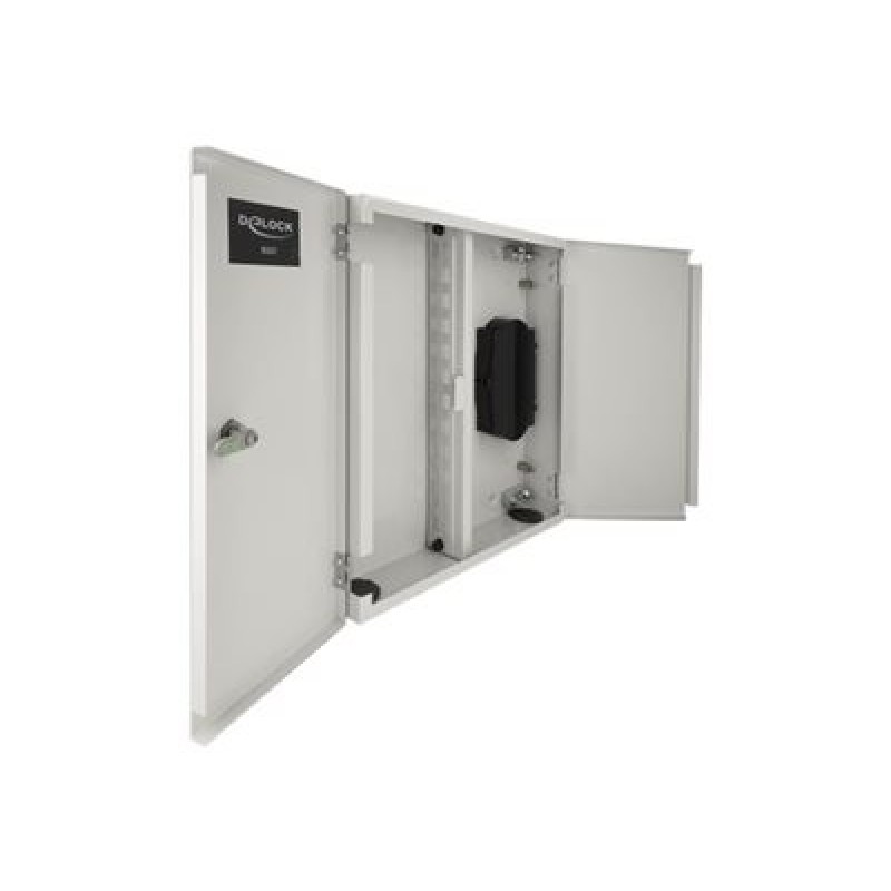 Fiber optic wall distribution box with d, Fiber optic wall distribution box with d
